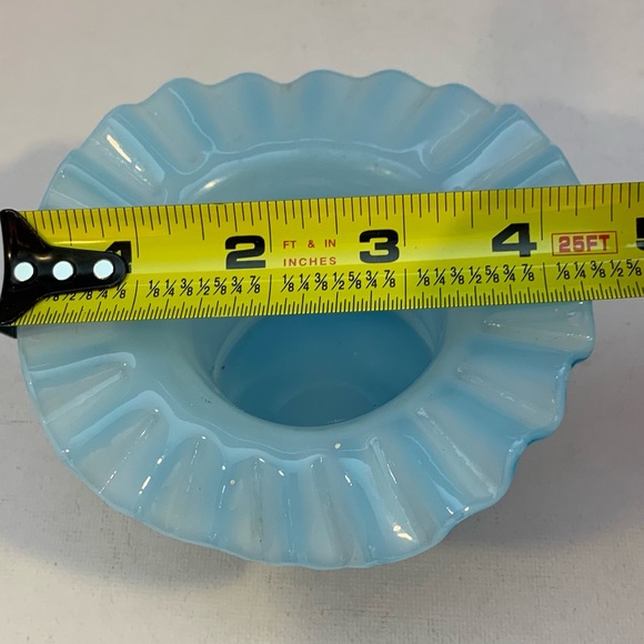 Vintage Light Blue Ruffled Edge Hat - Picture 10 of 14